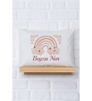 Pia Baby Premium %100 Pamuk İsme Özel Kız Bebek Yastık Kılıfı 35*45 cm 5021-12