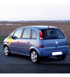 Opel Meriva A 2003-2010 Sol Dış Ayna Camı Elektrikli Isıtmalı 6428777