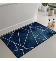 2'li Set Banyo Paspası, Yumuşak Banyo Halısı, Kaymaz Dot Tabanlı, Su Emici, Makinede Yıkanabilir - 40x60-50 x 80 cm