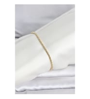 Mey İthalat® CM 14K Gold Renk Burgulu Zincir Model Kadın Bileklik
