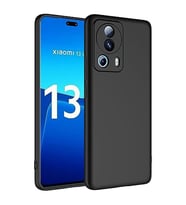 Coverzone Xiaomi Mi 13 Lite ile Uyumlu K?l?f Kadife i� Y�zeyli Silikon Mi 13 Lite ile Uyumlu Z-Mara Lansman Vieri K?l?f (S?YAH)