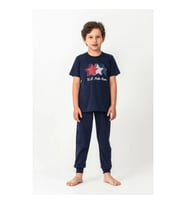 U.s. Polo Kısa Kol Pijama Takım Us2441-4 Lacivert