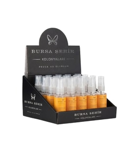 Bursa Şehir Kolonyaları, 20'li Altın Limon Kolonyası, Mini Set, Çanta Boy