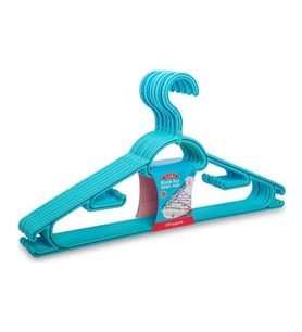 Omnisoft FLR F312 Büyük Boy Smart Elbise Askı Turkuaz 6'lı
