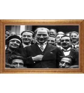 ALTIN ÇERÇEVELİ PASPARTULU TABLO CR820