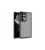 Samsung Galaxy S22 Ultra Uyumlu Kılıf Zore Flora Kapak (Siyah)