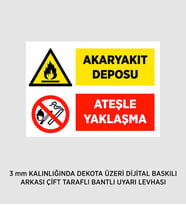 AKARYAKIT DEPOSU 25X37 CM