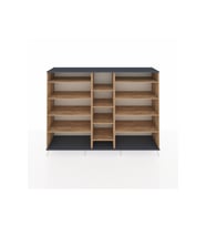 Hyperion Dolap 11 Raflı  220x44x163 Çam-Antrasit/Çam