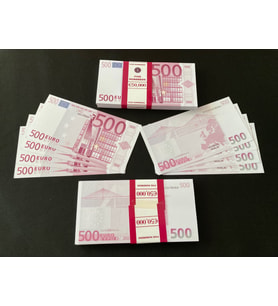 YENİ BASKI 1 DESTE 500 EURO GEÇERSİZ EĞLENCE OYUN ŞAKA  DÜĞÜN PARASI