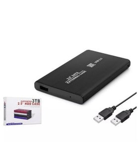 HADRON HDX1758 2.5" HDD KUTUSU USB2.0 METAL SATA SİYAH