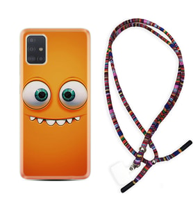 Samsung a71 A72 A73 A7 A9 2018 C7 C9 Kılıf Boyun Asklı Rasta Silikon Dişlek 1615
