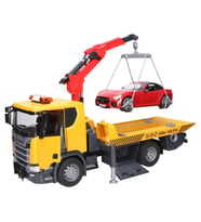 Scania Super 560R Çekici ve Yarış Arabalı Çekici Model Araç Seti (Karışık)