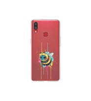 Samsung Galaxy A10s ile uyumlu Splash arı tasarımlı şeffaf silikon kılıf