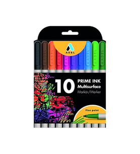 Adel Prime Ink Multisurface Marker Seti (10'lu)