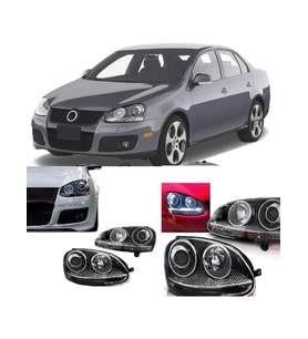 vw jetta 2005.2011 yumlu krom r32 mercek far
