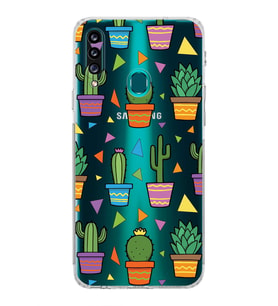 PrintiFy Samsung Galaxy A20S ile Uyumlu Water Color 4  Kamera Korumalı Şeffaf  Kılıf