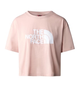 The North Face W S/S CROPPED EASY TEE Kadın T-Shirt NF0A4T1RLK61 (Pembe)