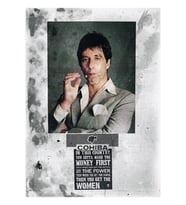 Cuban Cigar Tony Montana Tablo Ahşap Poster Dekoratif