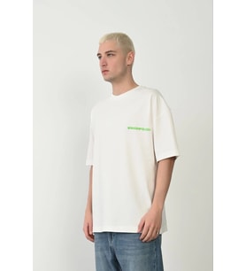 Erkek Baskılı T-Shirt Kısa Kol Bisiklet Yaka Rahat Kalıp Tişört - Beyaz