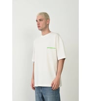Erkek Baskılı T-Shirt Kısa Kol Bisiklet Yaka Rahat Kalıp Tişört - Beyaz