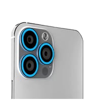 Binano Iphone 12 Pro Max Fosforlu Mavi Kamera Koruyucu