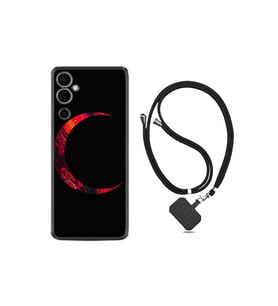 Pova 4 Kılıf Ipli Boyun Askılı Desenli Silikon Red Moons 1747