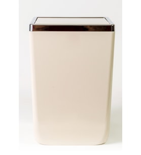 Şık Bej Toskana 6 Litre Banyo ve Mutfak Çöp Kovası