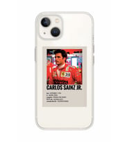 Iphone 14 Uyumlu Carlos Sainz Desenli Şeffaf Telefon Kılıfı