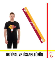 Galatasaray Lisanslı Icardi T-Shirt ve Yazılı Şal Atkı (Siyah)
