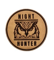 BAYKUŞ Night Hunter- Deri PEÇ - Arma - Askeri Patch (Bej)
