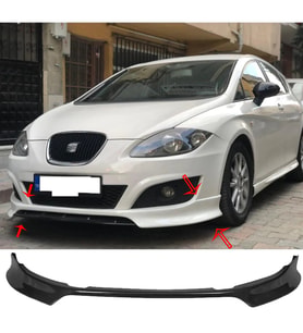 Seat Leon Mk2.5 Ön Ek Plastik Siyah karlık-ön-ek-bodykit 2009 2010 2011 2012 Makyajlı Kasa