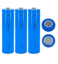 Hedyex 18650 Şarjlı Pil Çıkıntılı Başlıklı Fener Pili 3.7V Li-ion 3lü
