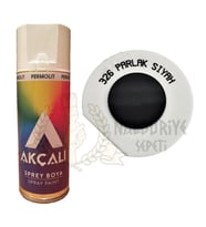 Akçalı Akrilik Sprey Boya PARLAK SİYAH 400 ml - RAL9005 - 326