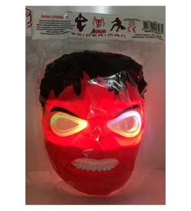 Hulk Işıklı Kırmızı Red Maske