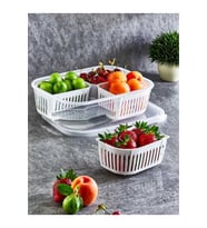 Dört Bölmeli Plastik Saklama Kabı, Pratik ve Şık Depolama Çözümü