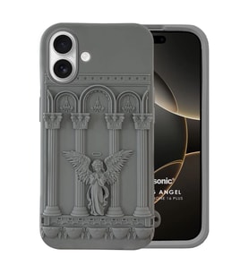 Microsonic Apple iPhone 16 Kılıf Praying Angel Gri (Gri)
