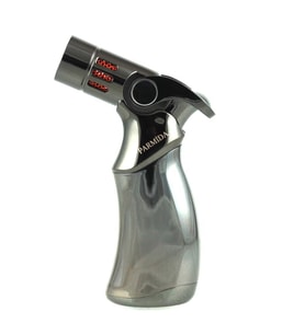Parmida Dört Torch Pürmüz Gümüş Masa Tipi Puro Çakmağı (Karışık)