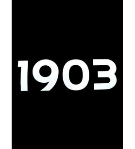 1903 Yazılı Oto Sticker Beyaz 20X7Cm