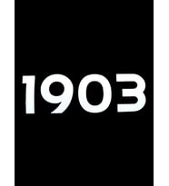 1903 Yazılı Oto Sticker Beyaz 20X7Cm