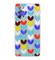 PrintiFy Samsung Galaxy S20 FE ile Uyumlu 1mm Slim Fit Water Color 1 Baskılı Şeffaf  Kılıf