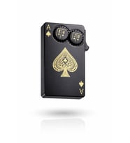 Limited Edition Serisi Premium İskambil Poker Kartları Tasarımlı Çakmak-Özel Çakmak Kutusu (Siyah)