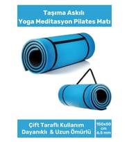 Premium Antibakteriyel Silinebilir Çift Taraflı Kaymaz Silinebilir Yoga Meditasyon Minderi 6,5mm Mat