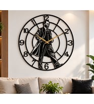 Atatürk Temalı Dekoratif Duvar Saati – 40x40 cm, 3 mm MDF