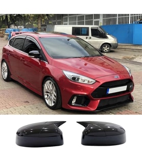 Ford Focus 3 Batman Yarasa Ayna Kapağı Parlak Siyah ABS 2011 2012 2013 2014 2015 2016 2017 2018
