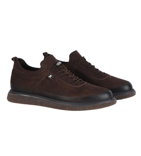 Pierre Cardin 61869 Vıp Exclus Kahve Nubuk Deri Erkek Casual Ayakkabı (Kahverengi)