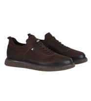 Pierre Cardin 61869 Vıp Exclus Kahve Nubuk Deri Erkek Casual Ayakkabı (Kahverengi)