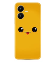 Vivo Y22S Kılıf Resimli Desenli Silikon Platinium Series Yellow Sweet 1817