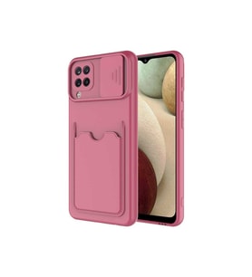 Samsung Galaxy M22 Uyumlu Kılıf Zore Kartix Kapak (Koyu Mor)