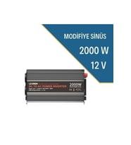 2000w-12v Modifiye Sinüs Inverter (Siyah)