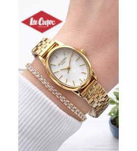 Lee Cooper Küçük Kasa Vintage Özel Tasarım 2 Yıl Garantili 3 Atm Kadın Kol Saati+Bileklik 08319.120S